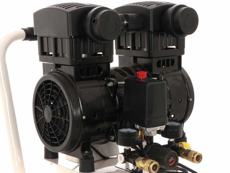 BlackStone V-SBC50-15 - Compressore aria silenziato oilless - Motore 1.5 HP - 50 Litri - Verticale