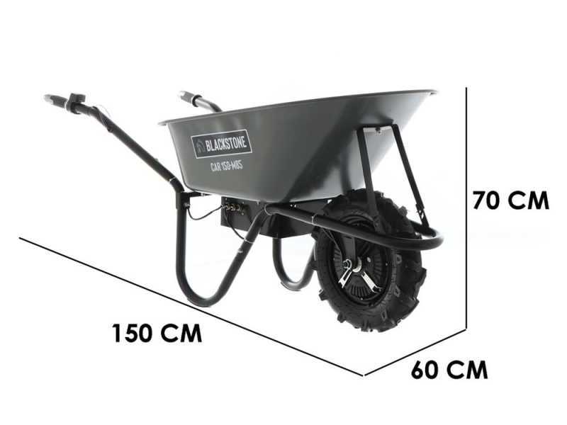 BlackStone CAR 150-M85 - Carriola elettrica a batteria 24V 12Ah