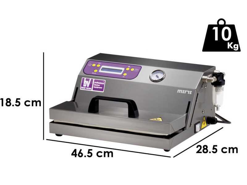 Besser Vacuum MIDI INOX - Macchina sottovuoto professionale - Doppia barra saldante 43cm