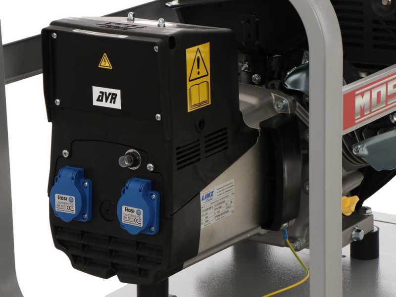 MOSA GE 5000 KBM AVR - Generatore di corrente a benzina con AVR 4.4 kW - Continua 3.6 kW Monofase