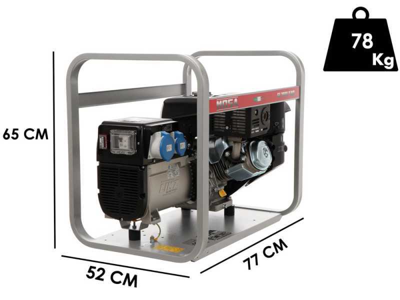MOSA GE 7000 KBM AVR - Generatore di corrente a benzina con AVR 6.5 kW - Continua 5.4 kW Monofase