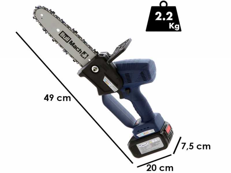 Bullmach Kairos 20 - Potatore manuale elettrico a batteria - inclusa batteria 21V 4Ah