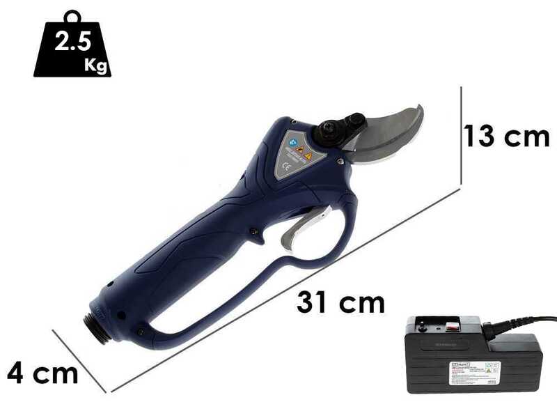 BullMach ARTEMIS 40 Pro - Forbice elettrica da potatura - 36V 4Ah - Diametro di taglio 40mm