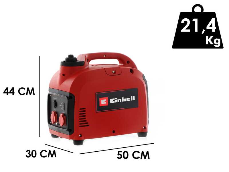 Einhell TC-IG 2000 - Generatore di corrente inverter a benzina 2 kW - Continua 1.8 kW Monofase