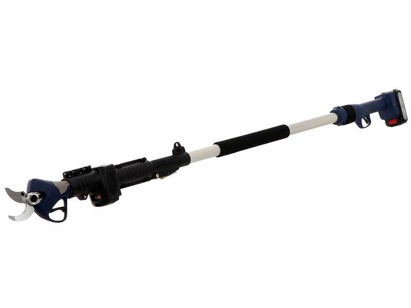 BullMach ARTEMIS 40 - Forbice elettrica da potatura su asta - 21V 2Ah 150/210 cm - Diametro di taglio 40mm