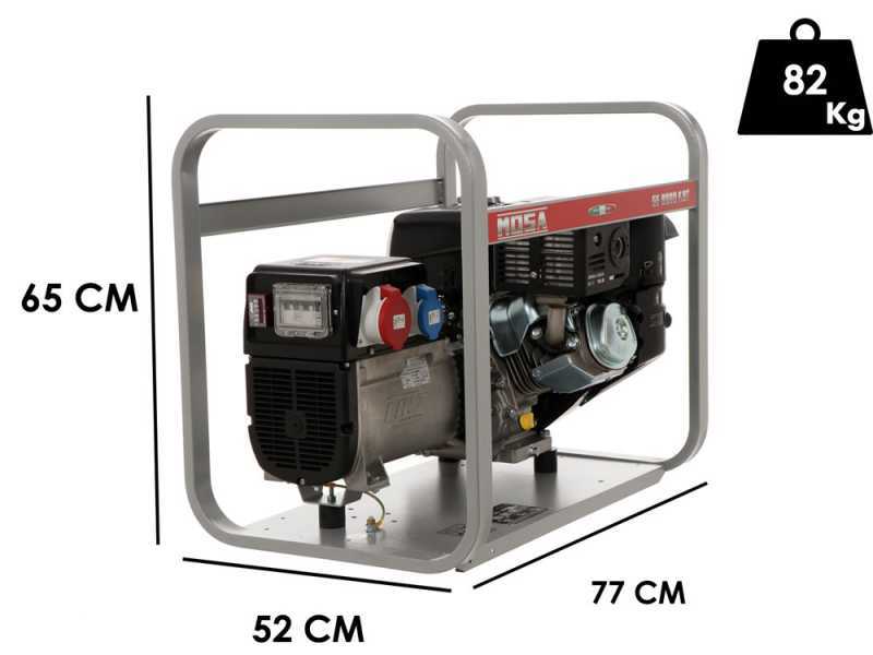 MOSA GE 8000 KBT - Generatore di corrente a benzina 6.4 kW - Continua 5.6 kW Trifase