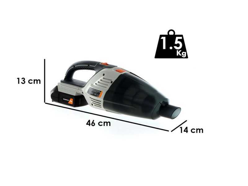 Batavia - Aspirapolvere portatile a batteria - 18V - SENZA BATTERIA E CARICABATTERIA