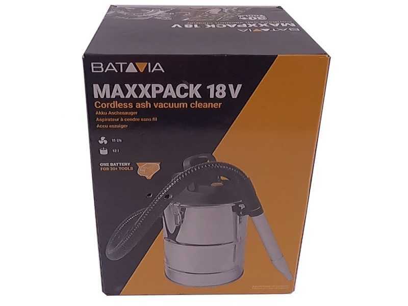 Batavia - Aspiracenere a bidone - capienza 12 L - SENZA BATTERIA E CARICABATTERIA