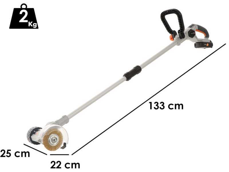 Batavia - Pulisci fughe a batteria - due spazzole in dotazione - SENZA BATTERIA E CARICABATTERIA