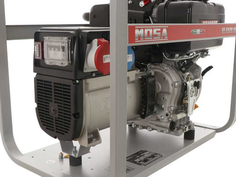 MOSA GE 6500 YDT - Generatore di corrente diesel 5.2 kW - Continua 4.6 kW Trifase