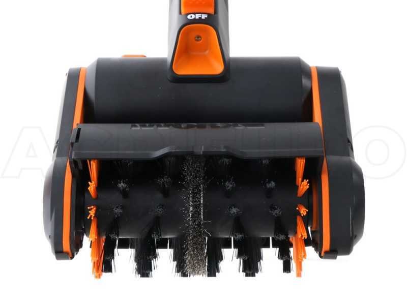 Worx WG441E.9 - Pulitore per esterni a batteria - 2 spazzole incluse - SENZA BATTERIE E CARICABATTERIE