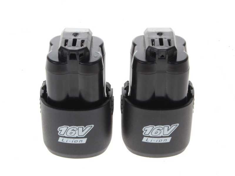 BullMach Kairos 10 - Potatore manuale a batteria - incluse 2 batterie 16V 2Ah
