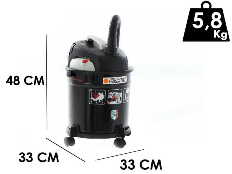 Bidone aspiratutto Comet CM 20 S - Multifunzione 4 in 1 - Serie Premium