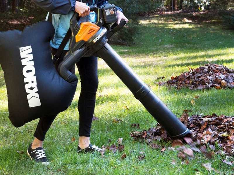 WORX WG583E.9 - Soffiatore a batteria 3 in 1 - SENZA BATTERIE E CARICABATTERIE