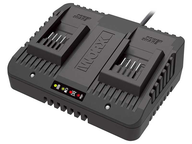 PROMO Worx Nitro WG749E - Tagliaerba semovente a batteria - 2x20V/4Ah - Taglio 46 cm
