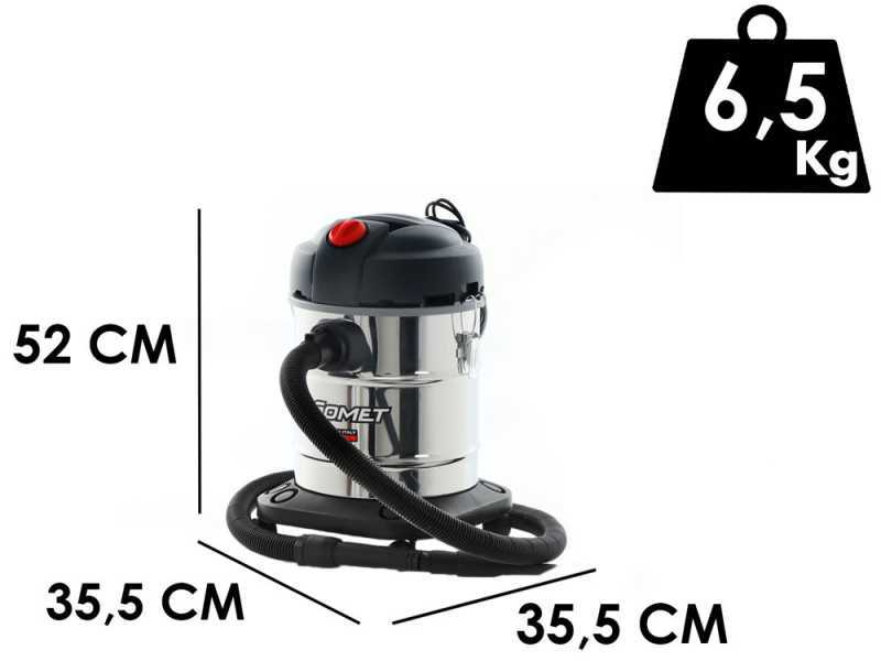 Comet CV 20 X - Bidone aspiratutto - Silenzioso -  Bidone 20 lt - Serie Premium