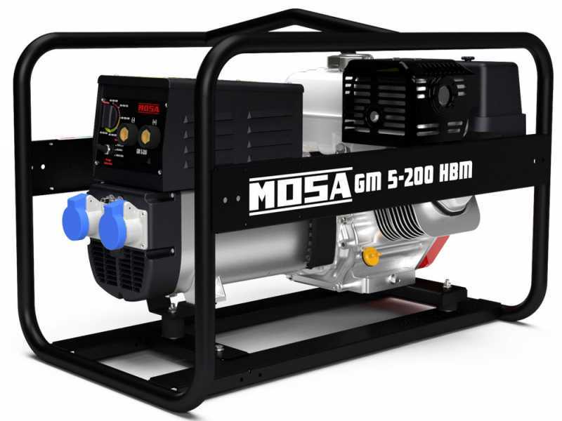 Mosa GM 5-200 HBM - Motosaldatrice a scoppio - Saldatura a elettrodo a corrente continua 200A