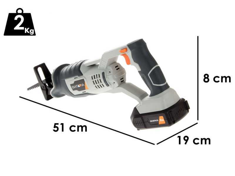 Seghetto alternativo a batteria Batavia - batteria da 18V/ 2.0ah