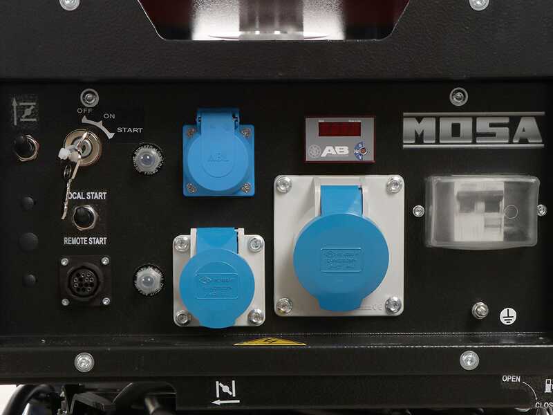MOSA GE S-7000 BBM AVR EAS - Generatore di corrente a benzina con AVR e avv.elettrico 6.5 kW - Continua 5.4 kW Monofase - Motore B&amp;S XR2100