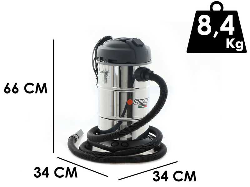 Comet 30 XE - Bidone aspiratutto - Silenzioso - Bidone 30 lt - Serie Premium