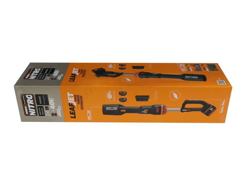 Worx NITRO WG585E - Soffiatore a batteria 2x20V/4Ah + in omaggio 2x20V/4Ah