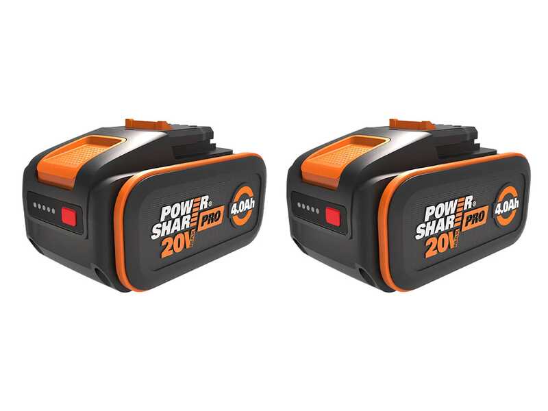 Worx NITRO WG585E - Soffiatore a batteria 2x20V/4Ah + in omaggio 2x20V/4Ah
