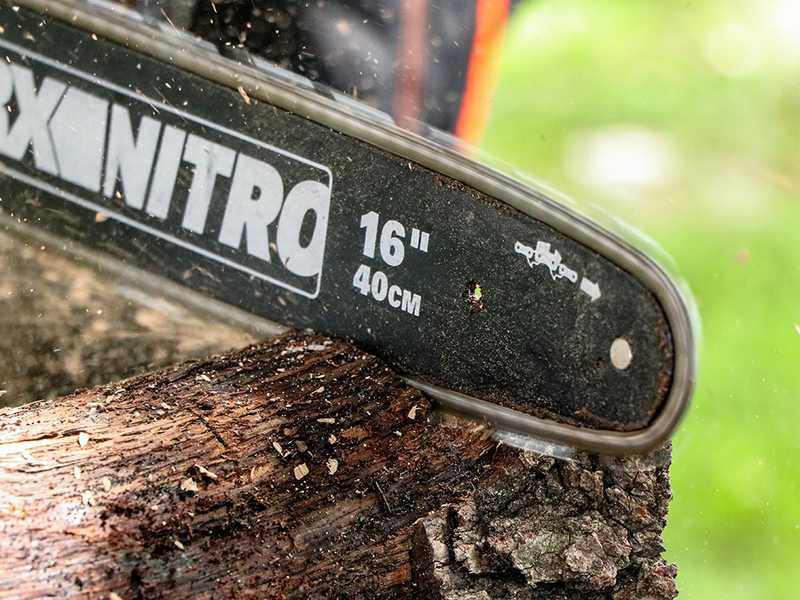Worx WG385E Nitro - Elettrosega a batteria - 2 x 40V 4Ah - Lama da 40cm