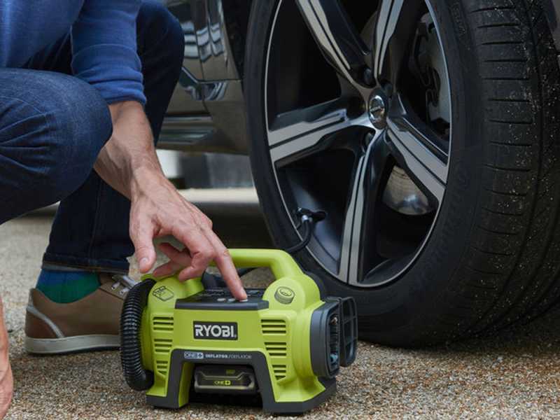 Ryobi R18I-0 - Compressore a batterie portatile - 18V - SENZA BATTERIE E E CARICABATTERIE