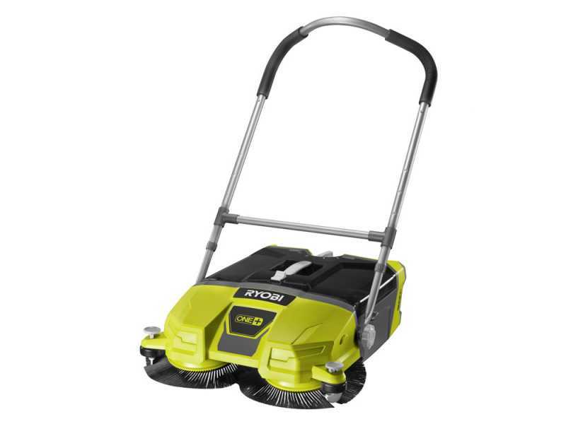 Ryobi R18SW3-0 - Spazzatrice a batteria con cesto di raccolta - SENZA BATTERIE E CARICABATTERIE