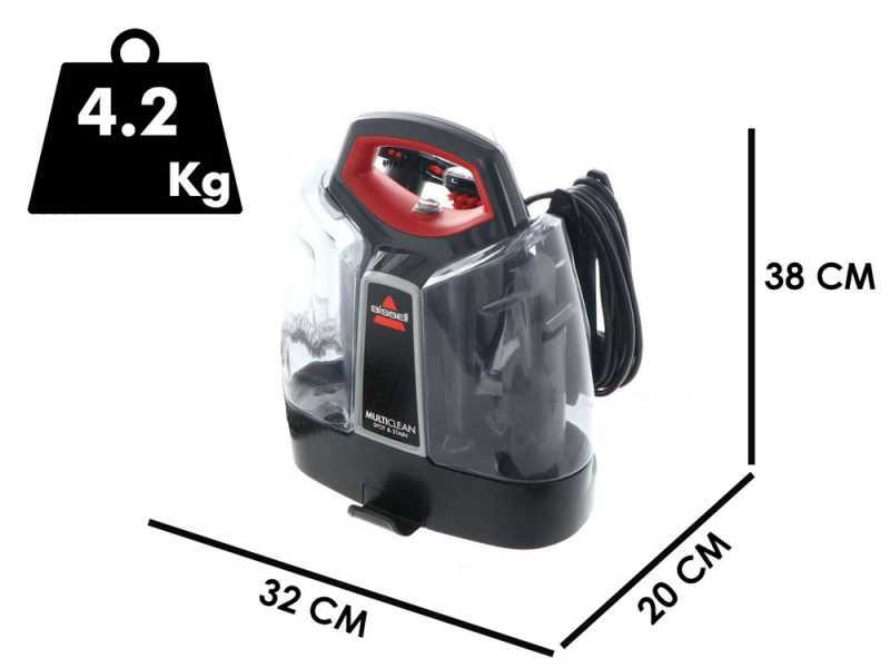 Bissell MultiClean Spot&amp;Stain - Pulitore per tappeti - 330W - per scale, tappezzeria, automobili e tappeti