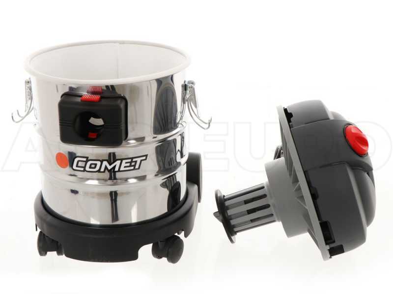 Comet CVP 120 X - Bidone Aspiratutto - 20 lt - Fusto in acciaio - Serie Professionale