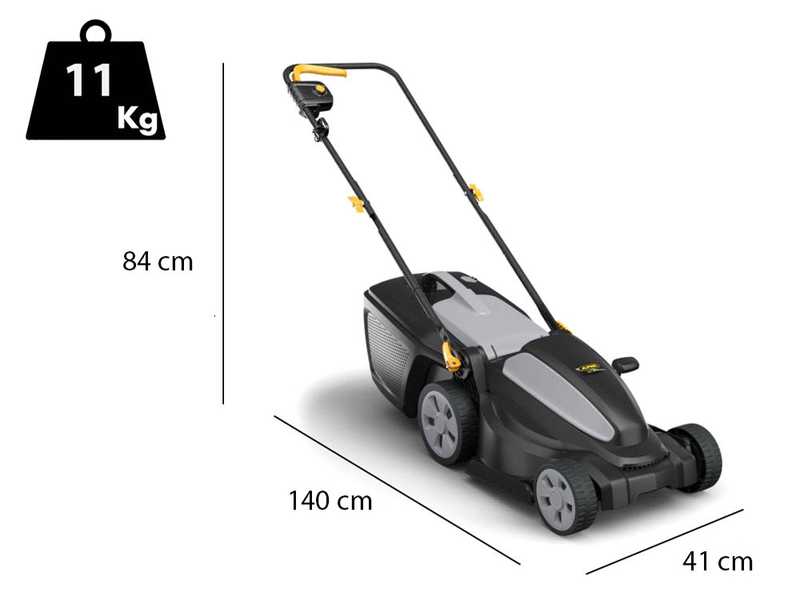 Alpina AL1 38 E - Tagliaerba elettrico - 1400 W - Taglio 38 cm