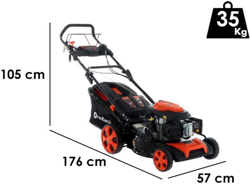 Redback S511 VHY-K - Rasaerba trazionato - 4 in 1 - Taglio 50 cm
