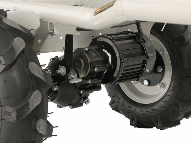 BlackStone BS-CAR 500 E-D - Carriola elettrica a batteria 48V 25Ah con cassone dumper