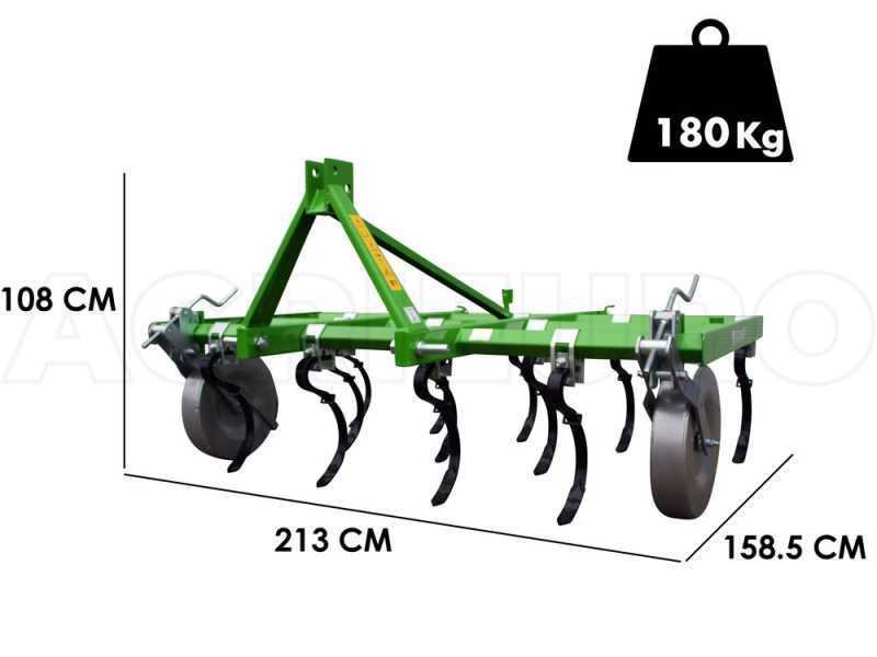 Bomet Dorado - Coltivatori a molle - 14 denti - Larghezza di lavoro 210 cm