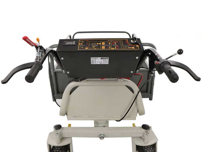 BlackStone BS-CAR 500 E-F - Carriola elettrica a batteria 48V 25Ah con cassone ribaltabile