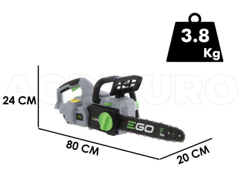 EGO CS1400E - Motosega a batteria 56V - Lama da 35cm - SENZA BATTERIA E CARICABATTERIE