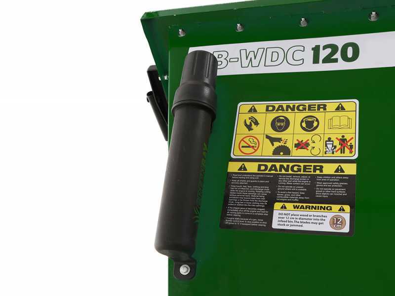 OUTLET - UTILIZZATO PER PROVA - Biocippatore a scoppio professionale GreenBay GB-WDC 120 HE motore Honda GX390 da 13 HP