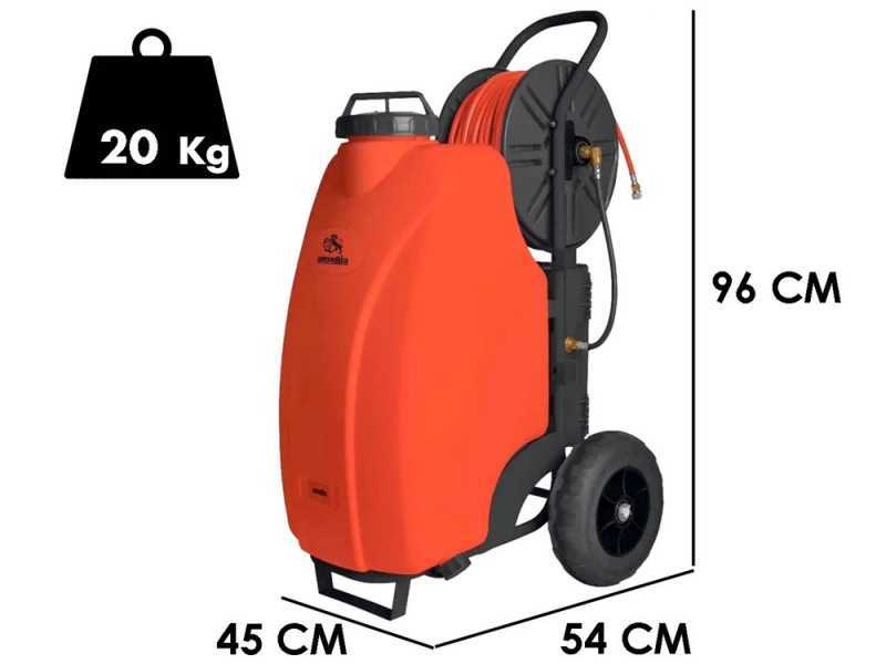 Ausonia 45L Trolley - Pompa irroratrice a batteria - Serbatoio da 45 litri