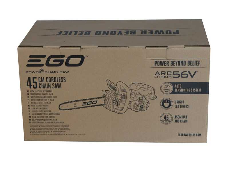EGO CS1800E 56V - Motosega a batteria - Lama da 45cm - SENZA BATTERIE E CARICABATTERIE