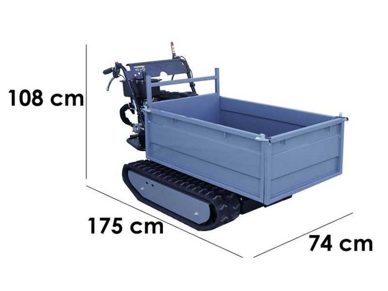 Wortex SFL 500-HS - Motocarriola cingolata cassone estensibile 500Kg