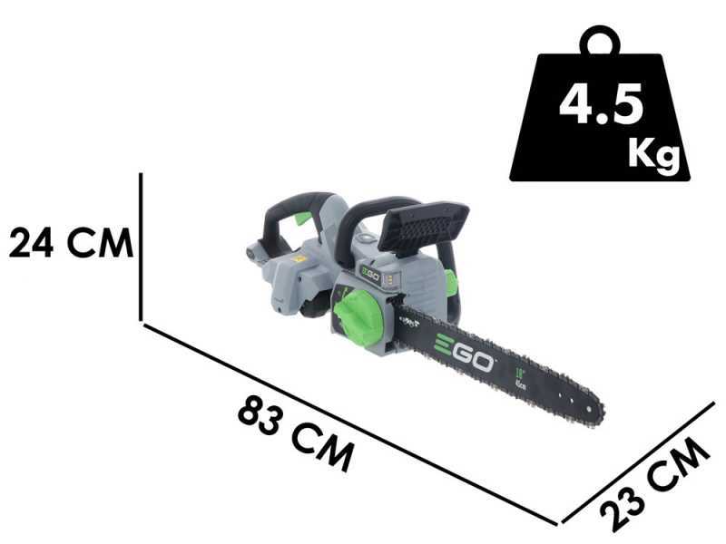 EGO CS1800E - Motosega a batteria 56V 2.5Ah - Lama da 45cm