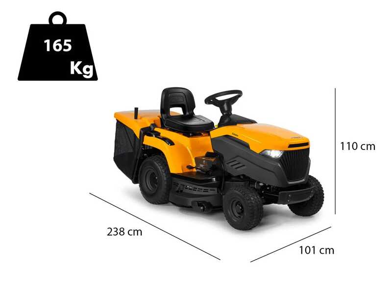Stiga Estate 598 - Trattorino tosaerba - Piatto di taglio 98 cm - altezza di taglio 25 - 80 mm