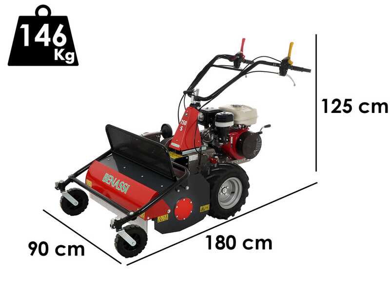 Benassi T750S - Trinciaerba professionale a martelli - Honda GX270