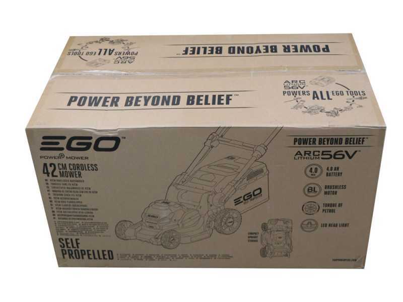 PROMO EGO LM1701E-SP - Tagliaerba semovente a batteria - 56V/4Ah - Taglio 42 cm