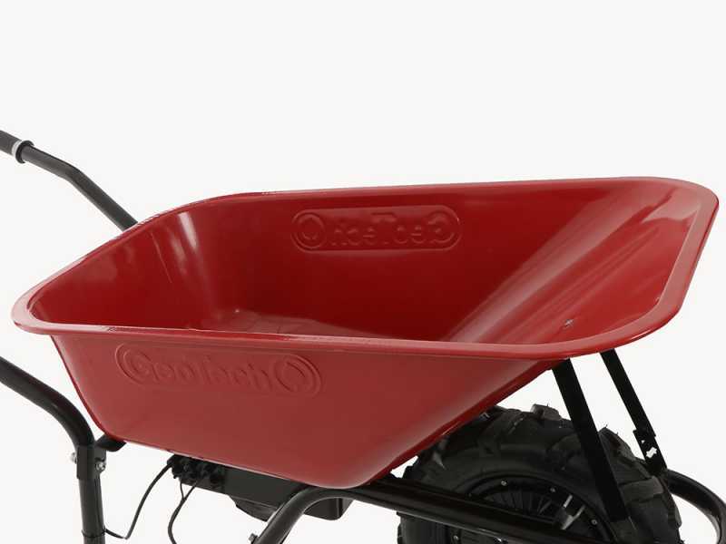 GeoTech CAR 150A - Carriola elettrica a batteria 24V 12Ah con ruote traktor
