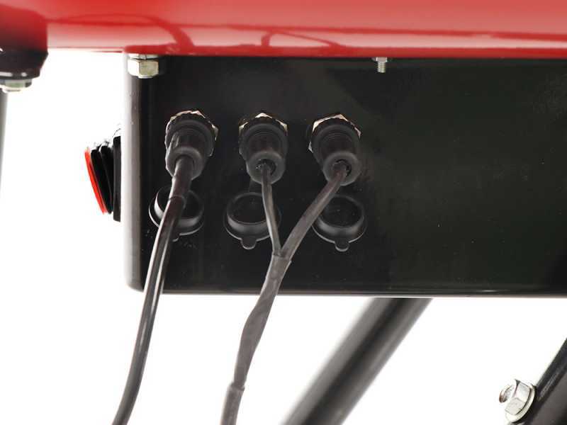 GeoTech CAR 150A - Carriola elettrica a batteria 24V 12Ah con ruote traktor