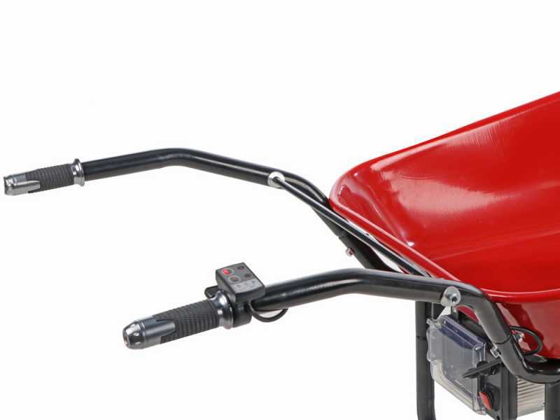 Geotech CAR 260T-100 - Carriola elettrica a batteria 40V 6Ah - Ruote traktor
