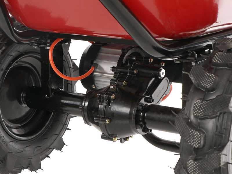 Geotech CAR 260T-100 - Carriola elettrica a batteria 40V 6Ah - Ruote traktor
