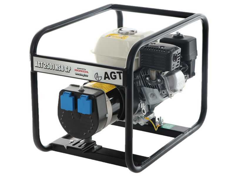 AGT 2501 HSB SE GP - Generatore di corrente a benzina 2.2  kW - Continua 2.1 kW Monofase